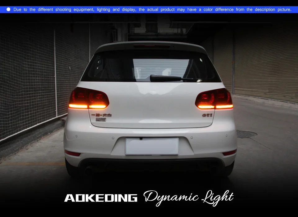 Задние фонари для VW 2009-2012 Golf 6 R20 DRL дневные ходовые огни Задний фонарь светодиодный Биксеноновая лампа Противотуманные фары тюнинг автомобильные аксессуары