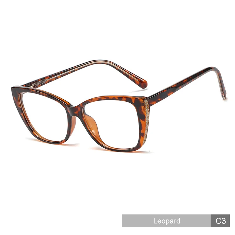 MADELINY Cateye очки оправа TR90 прозрачная оправа для очков женские прозрачные линзы оптические очки Lunette De Vue Homme MA507 - Цвет оправы: C3 Leopard
