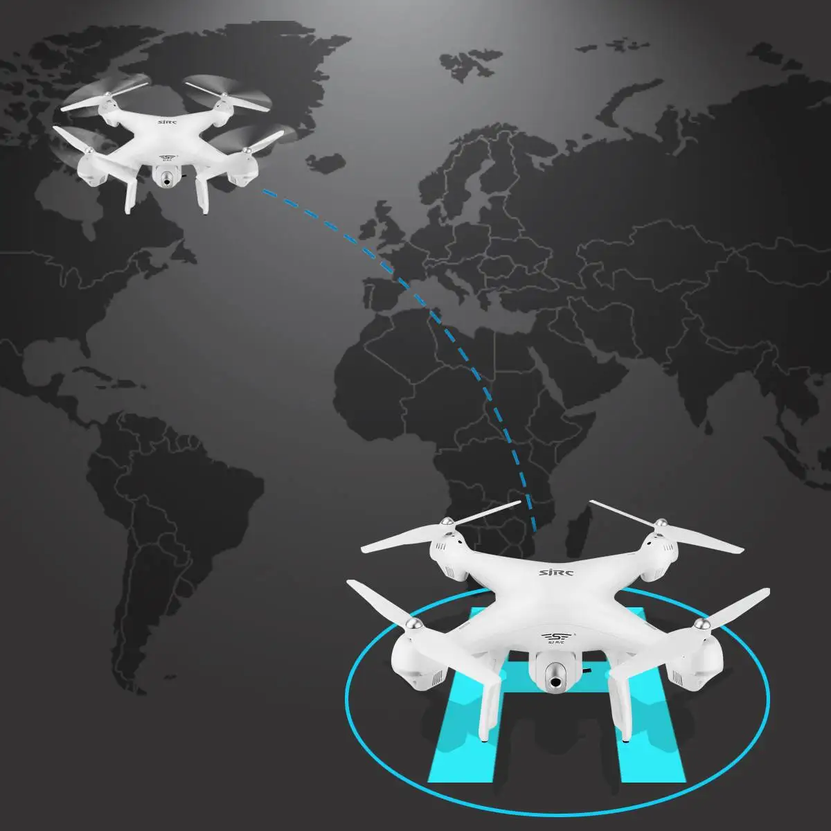 Большая распродажа Профессиональный SJ S70 FPV Wi-Fi RC gps Дрон wifi FPV камера с HD 720P камера живое видео gps возврат домой RC Квадрокоптер