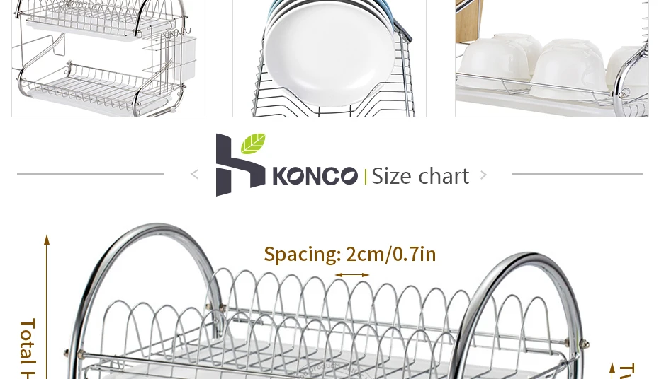 Konco тарелка сушилка для чашек полка для хранения посуды с капельным лотком футляр для пластиковых карт столовые приборы разделочная доска полка кухонный Органайзер