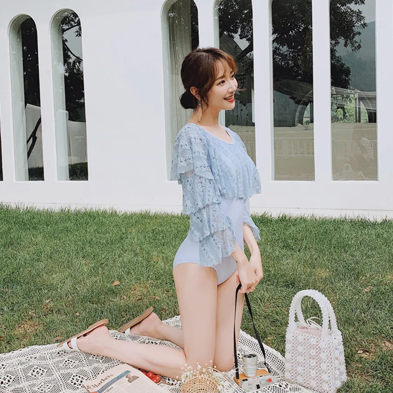 High Waist Swimsuit One-Piece Swimsuits Swimwear Women One Piece Large Size 2019 Bikinis Female 2018 Ba G Suit New Web Ins High Waist Swimsuit One-Piece Swimsuits Swimwear Women One Piece Large Size 2019 Bikinis Female 2018 Ba G Suit New Web Ins