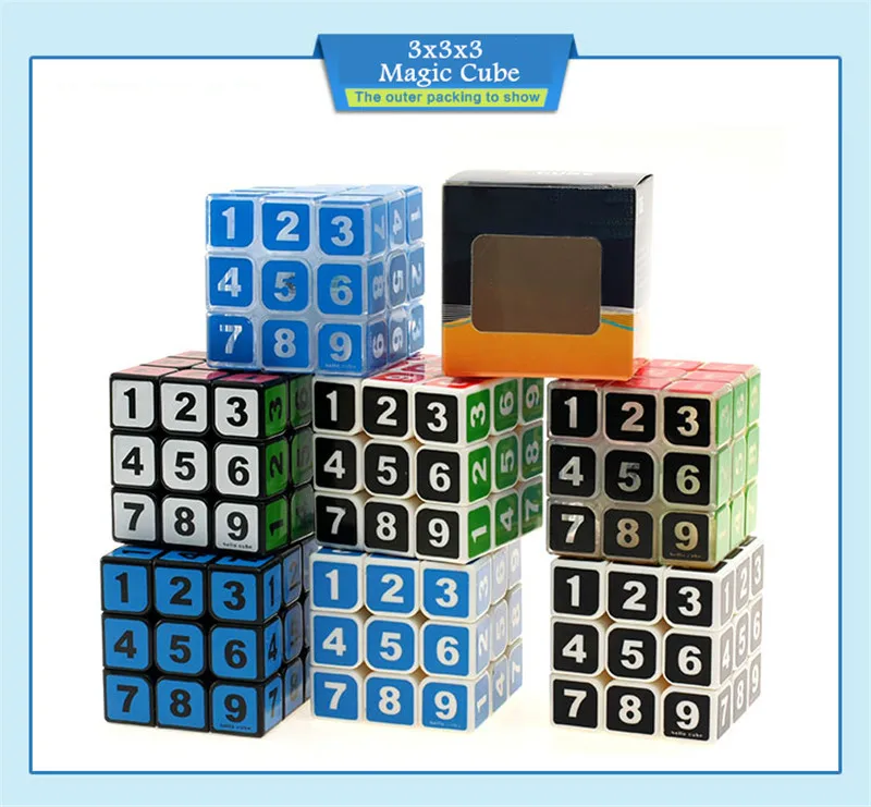 Cubo Magico 3 3 3 магический скоростной куб-головоломка, ручные развивающие игрушки, Neokub, кубик-головоломка, кубик-Магик, квадратный DD60MF