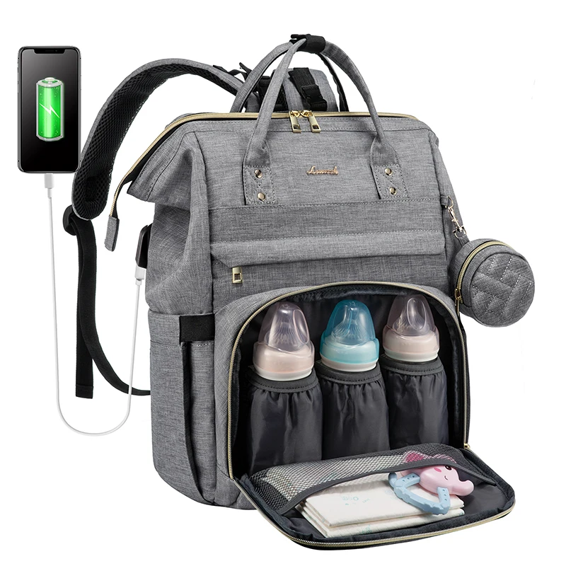 USB дизайн сумка для мам подгузников ухода за ребенком Большой Вместительный
