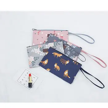 

Multifunction Makeup Cosmetic Bag Case Waterproof Toiletry Pouch Storage Bag Zipper Travel Hand BagNavy Blue Fox