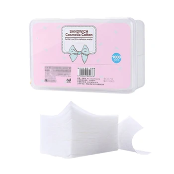 

1000Pcs/Set Disposable Makeup Cotton Wipes Soft Makeup Remover Pads Ultrathin Facial Cleansing Paper Wipe Make Up Tool