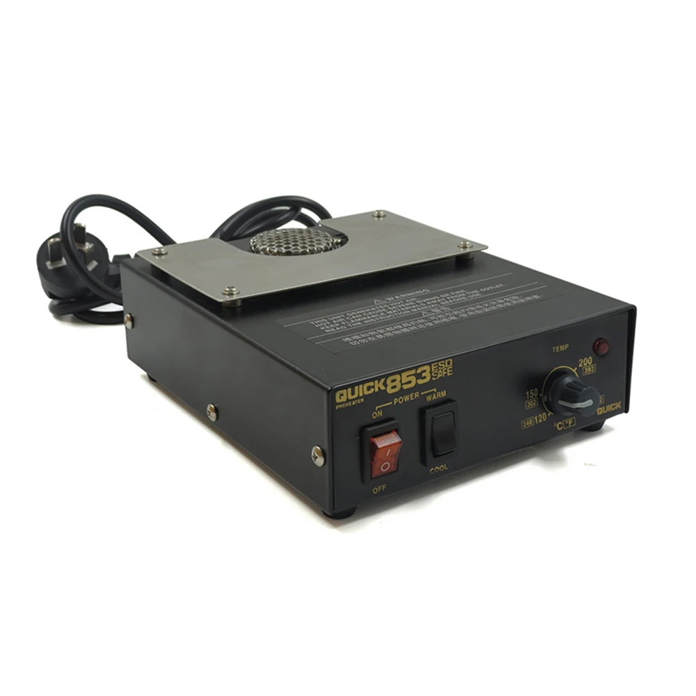 

ESD Anti-Static Hot Air Preheating Station Preheating Table QUICK 853 ESD Anti-Static Hot Air Preheating Station 460W
