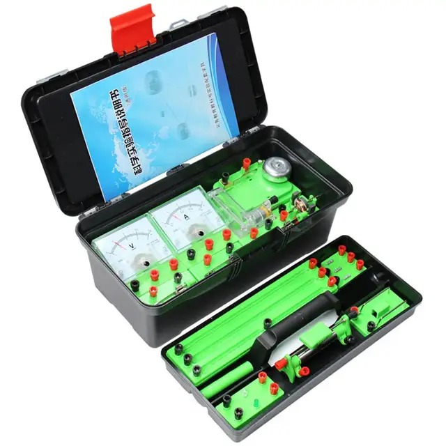 US $36.76 Electricity Magnetism Physics Science Circuit Experiment Learning Toy with Box Kits for Childre Tea
