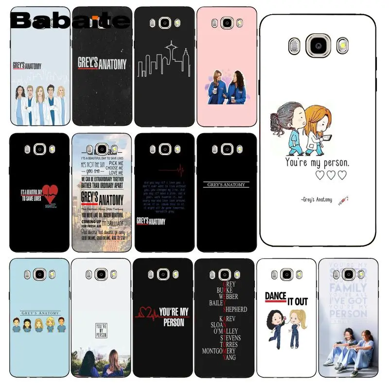 Чехол для телефона Babaite greys anatomy задняя крышка Samsung Galaxy J7 J6 J8 J4 J4Plus DUO J7NEO J2