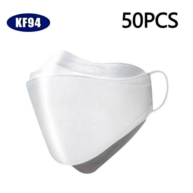 US $6.99  In Stock KF94 50PCS Pm2.5 Fine Dust Proof Anti-bacterial Mask Infectious Disease Protection Mask An
