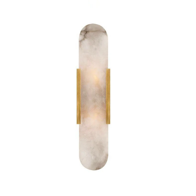 Postmodern creative natural marble living room wall lamp hardware bed bedroom study designer wall lamp