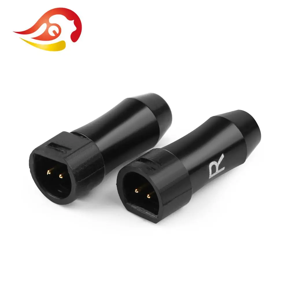 QYFANG 1 пара провода разъем наушники 2Pin разъем аудио разъем для IE8 IE8I IE80 DIY HiFi гарнитура алюминиевый сплав металлический адаптер