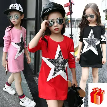 

Spring Children Clothing Girls T-shirt Pink Long-sleeve O-Neck Clothes Cotton Printed Bottoming Shirt одежда для девочек 12 ле