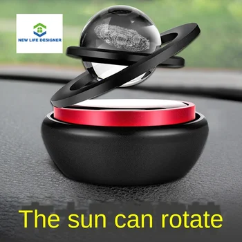 

Solar energy magnetic levitation car mounted aromatherapy car decoration supplies Technology in the car solar model decoration