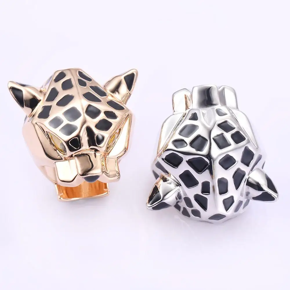 High Quality Leopard Man Woman Cocktail Statement Ring Green Zircon Eyes Jewelry Dropship Size 6/7/8/9 4