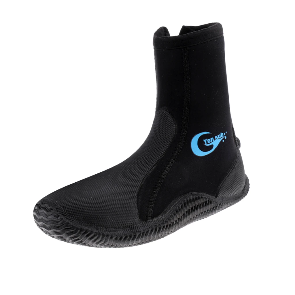 5mm Neoprene Scuba Diving Boots Water Shoes Anti-skid High Upper Warm Boots Surfing Winter Swim Kayak Spearfishing Wetsuit 