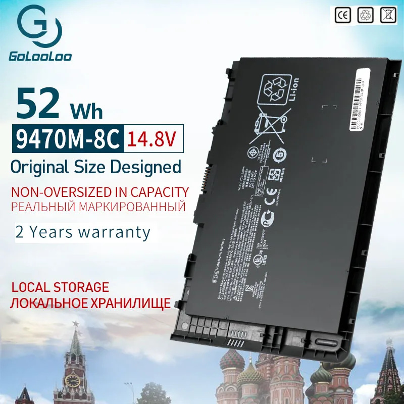 

Golooloo 14.8v 3400mAh laptop battery for HP EliteBook Folio 9470/9470m Ultrabook Series HSTNN-DB3Z IB3Z I10C BT04 BT04XL BA06