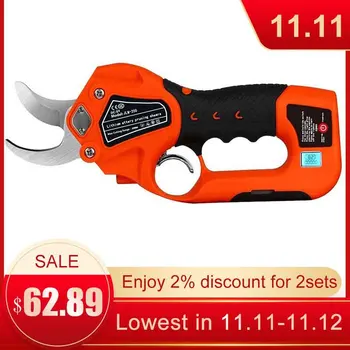 

Cordless Pruning Shears Tree Cutter Protable 6 Lithium Battery 1.2 Inches Cutting Diameter Garden Electric Tree Pruning Tools