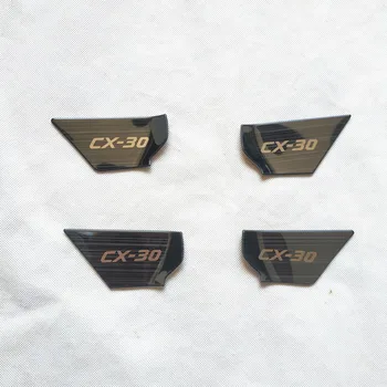

for Mazda Cx30 Cx-30 Cx 30 2019 2020 Interior Door Handle Bowl Trim Cover Sticker Car Accessories Metal 4 Pcs