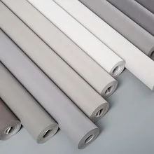 

Modern Minimalist Nordic Style Gray Non-Woven Wallpaper Household Solid Color Light Gray Living Room Bedroomr Gray Series