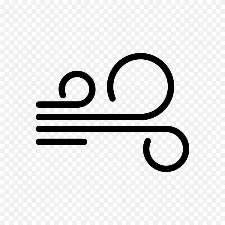 风速计算机图标天气预报湿度-风