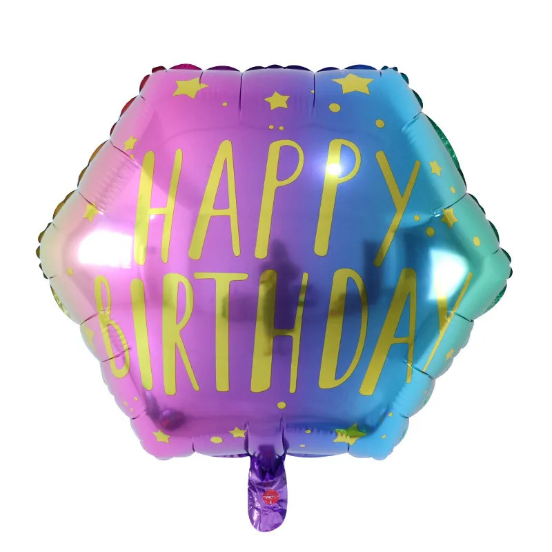 5pcs 22inch Colorful Diamond happy birthday Balloon printing Balloon Wedding Engagement baby shower birthday anniversary Decora