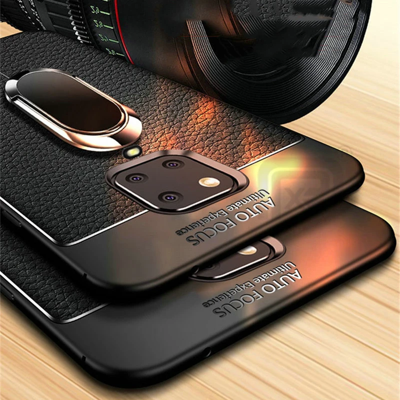 Чехол для Xiaomi Redmi Note 9S 9 Pro max K30 K20 Mi 9T 8 7 10 A3 Lite кожаная текстура мягкий силиконовый