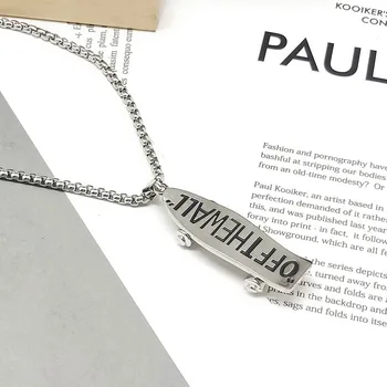 

Punk chain on neck men's hip-hop punk style skateboard activity wheel pendant Gothic aesthetics male chain jewelry accessories