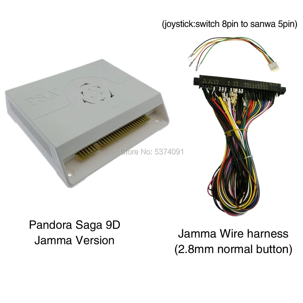 2422 в 1 Pandora Saga box 9D аркадная версия Jamma доска джойстик машина аркадный шкаф с монетоприемником HD видеоигры HDMI VGA - Цвет: box9D normal wire