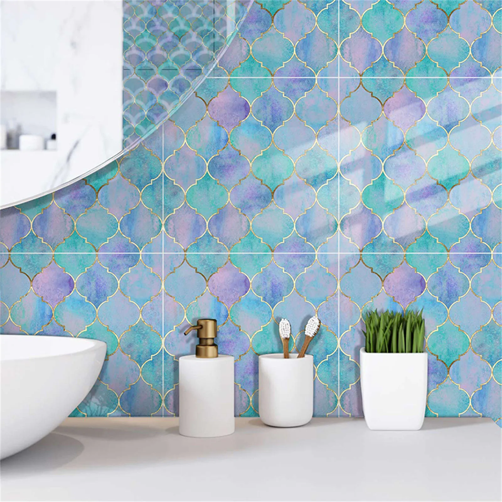 1set 6pc Self-adhesive 3d Brick Sticker Diy Waterproof Foam Wallpaper Kids Room Kitchen Roof Ceiling Background Wall Decals | Дом и сад