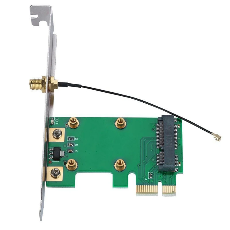 Беспроводная Wifi сетевая карта мини Pci-E к Pci-E адаптер конвертер карта рабочего стола Gm