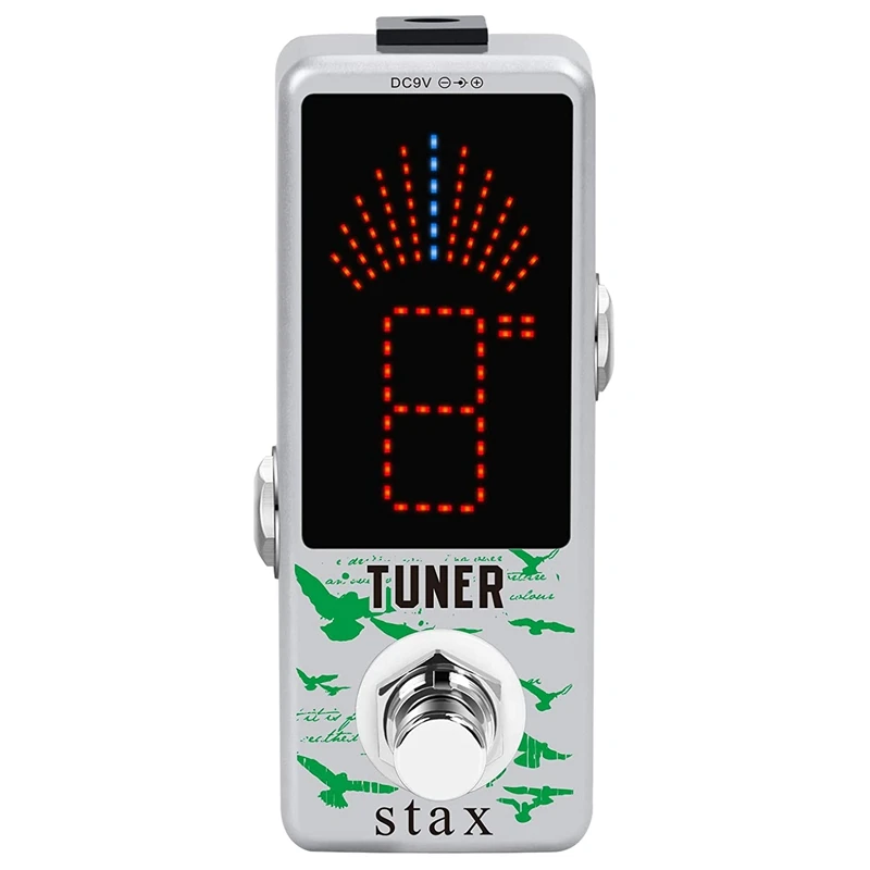 Педаль тюнера Stax высокоточные педали для электрогитары и бас точное ± 1%
