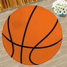 Креативный баскетбольный футбольный коврик фланелевый с принтом и окрашиванием, коврик для пола, декоративный коврик для йоги, нескользящий абсорбирующий коврик для стула 5