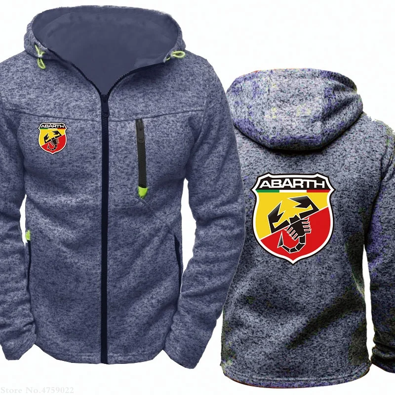 Мужская Спортивная повседневная одежда куртки на молнии модные Abarth толстовки Толстовка осенне-зимнее пальто
