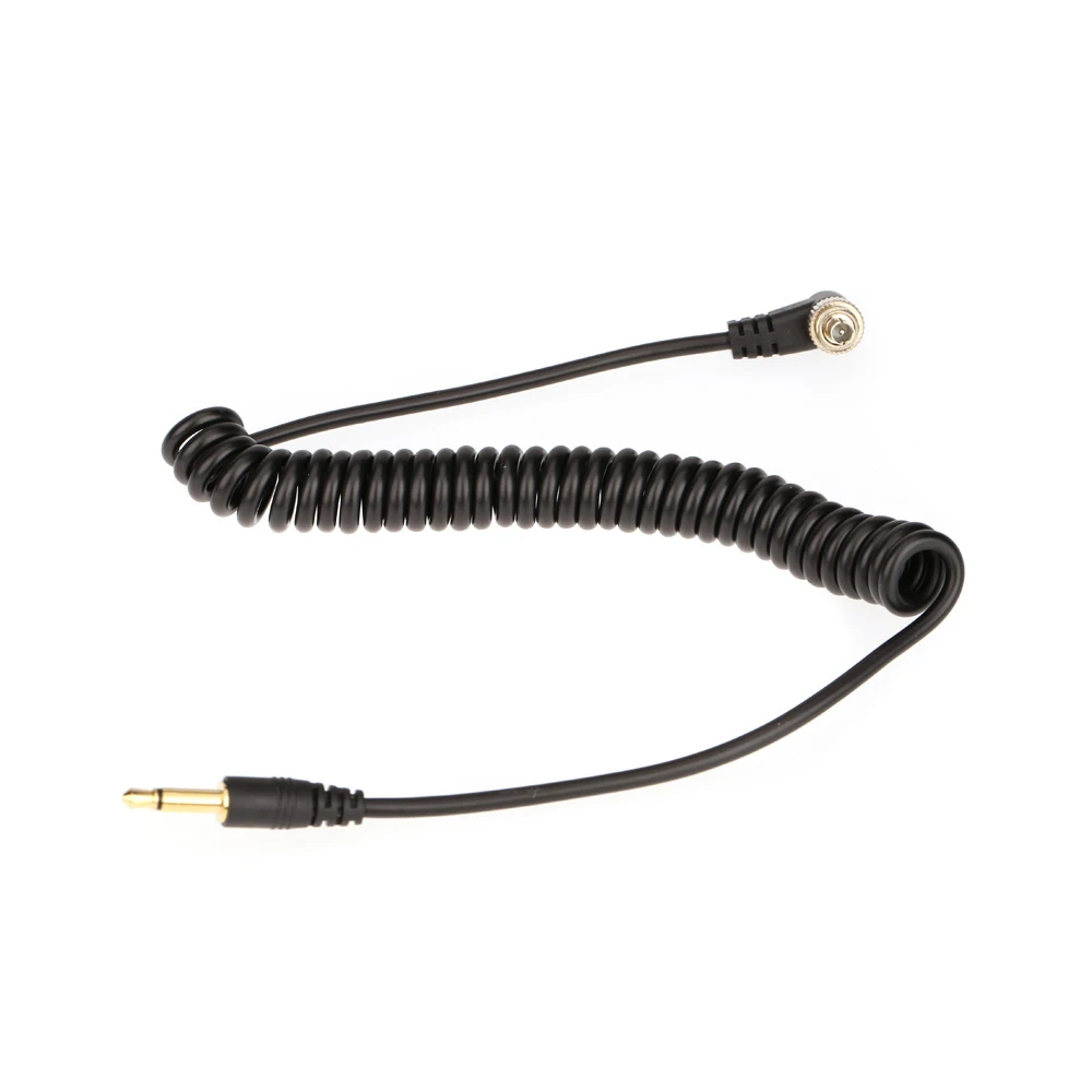 

Andoer 3.5mm Connect Cable Flash Sync Cable Cord with Screw Lock to Male Flash PC for Canon Nikon PIXE Photo Studio Accessories
