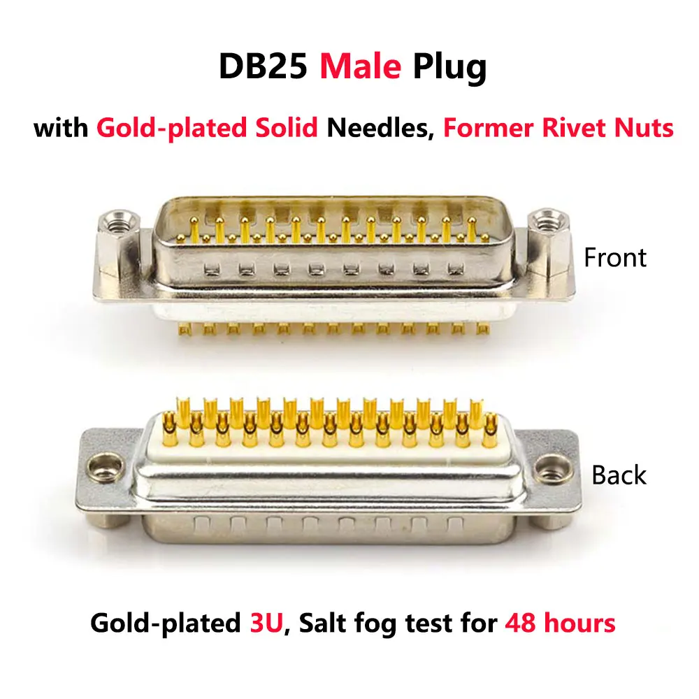 DB25 штекер гнездо 2 ряда 25 Pin последовательный порт разъем D-SUB 25 Адаптеры