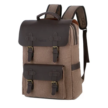 

Men's Backpack Vintage Canvas Backpack School Bag Men's Travel Bags Large Capacity Backpack Laptop Bag High Quality Backpack
