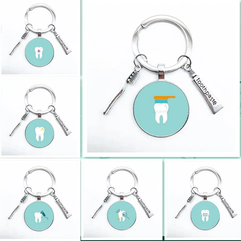 

Popular hip-hop personality tooth design key chain key ring, car key chain wallet key ring, men and women key chain with pendant