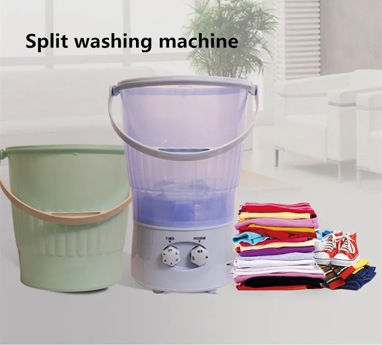 220v Mini Electric Clothes Washing Machine Portable Multifunctional Socks  Clothes Washing Machine Semi-automatic With 2 Buckets - Washing Machines -  AliExpress