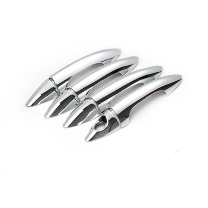 handle Для Hyundai Solaris Accent Verna 2010- хромированной отделкой дверные ручки крышки 2011 2012 2013 Аксессуары для хэтчбеков стайлинга автомобилей - Цвет: handle