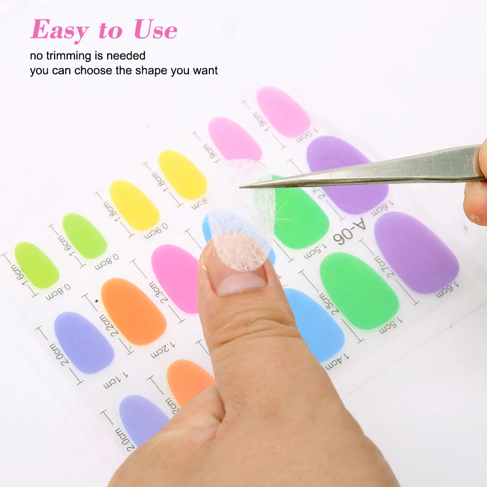 Формочки для наращивания ногтей из нетканого шелка гель формы акрилового геля