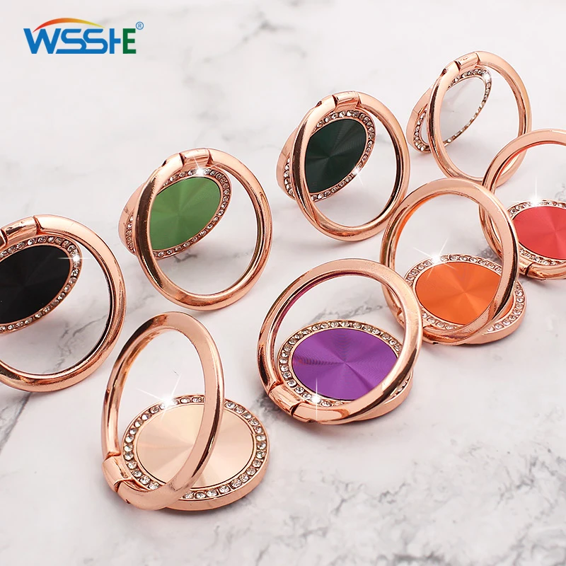 Luxury Metal Mobile Phone Socket Holder Universal 360 Degree Rotation Finger Ring Magnetic For iphone12 pro max martphone | Мобильные