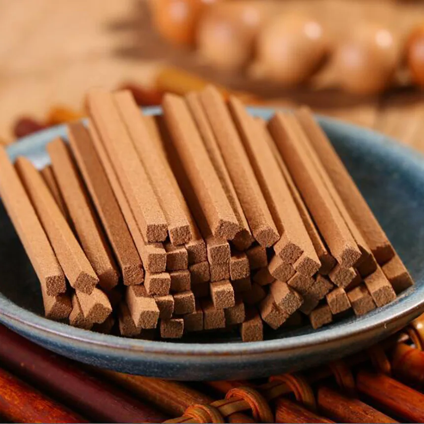 100pcs/box Natural Sandalwood Stick, Thread, Plate, Bamboo Stick, Incense Gift, Buddhist Family Decorations Home Fragrance