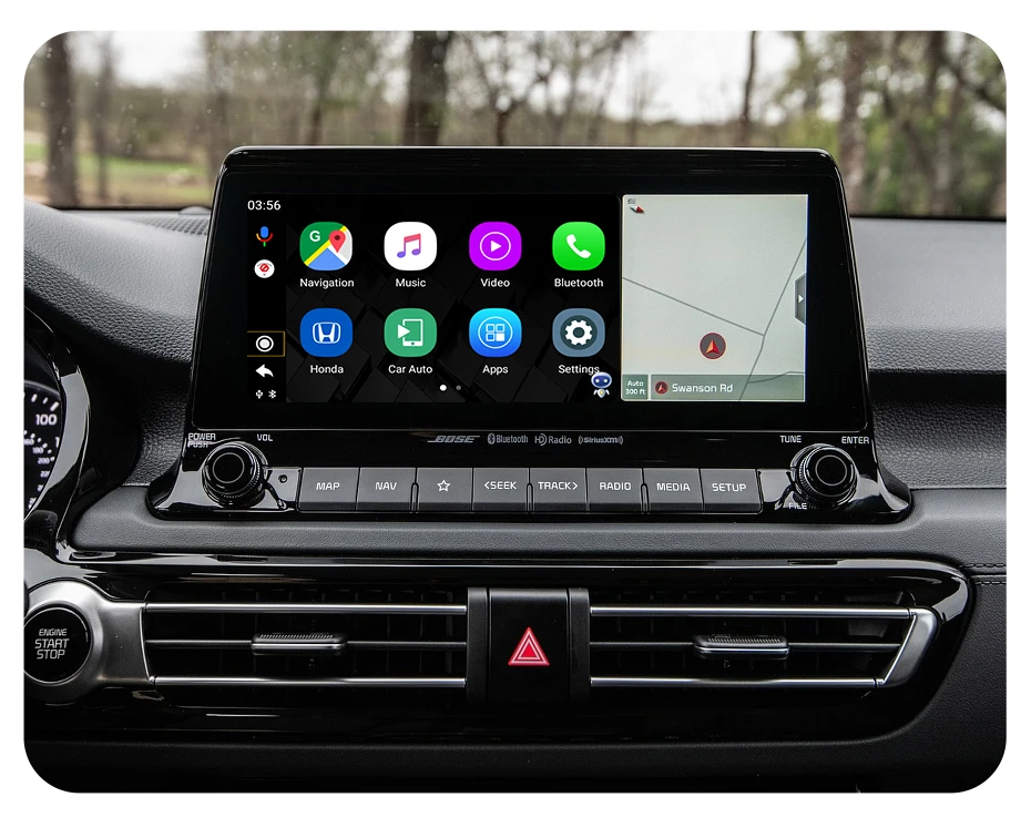 ISUDAR PX6 Carplay AI Box Android 9 System Car Multimedia Player 4+64GB