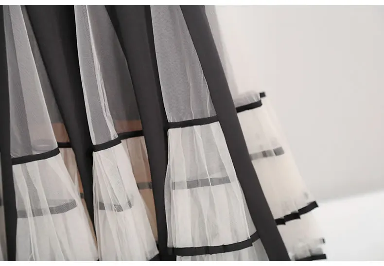 XITAO плиссированная гофрированная юбка с высокой талией Женская корейская мода новинка Осенняя перспективная Элегантная Лоскутная Повседневная юбка GCC1337