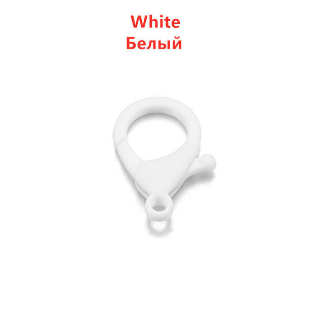 Colorful Plastic Lobster Clasps Clips Hooks Buckle Snap Hook Bag Keychain For DIY Jewelry Making Accessories Wholesale