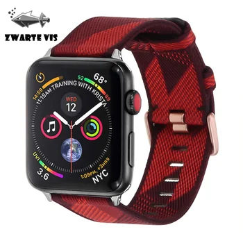 

band for Apple watch 5 4 3 2 1 nylon fabric strap canvas woven band for iwatch 38/40/42/44mm watchband bracelet women men strap