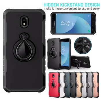

Phone Case For Samsung Galaxy J2 Pro 2018 360°rotating bracket anti falling case A3 A5 A7 2017 armor protection cover