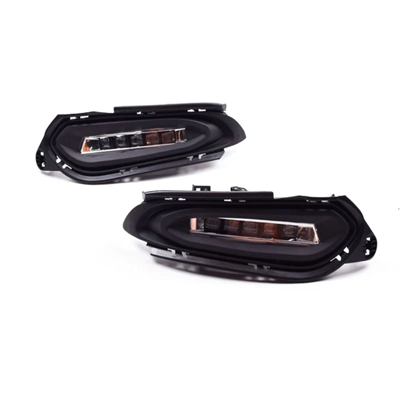 

Car DRL 12V LED Car Daytime Running Light Fog Lamp with Dynamic Turn Signal for Honda HRV HR-V 2015-2018