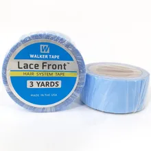 10 рулонов 3 ярдов синий кружевной передний поддерживающий Скотч для парика парики наращивание волос