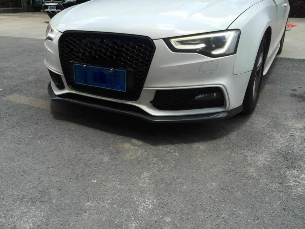 Углеродное волокно передний бампер для губ Диффузор фартук Audi A5 S5 S линия 2 двери/4
